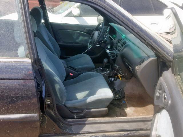 4S3BK4357T7319859 - 1996 SUBARU LEGACY L BLUE photo 5