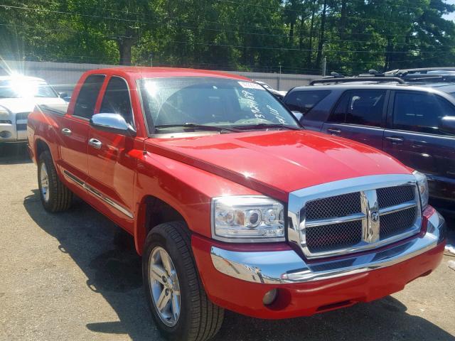 1D3HW58P17S182443 - 2007 DODGE DAKOTA QUA RED photo 1