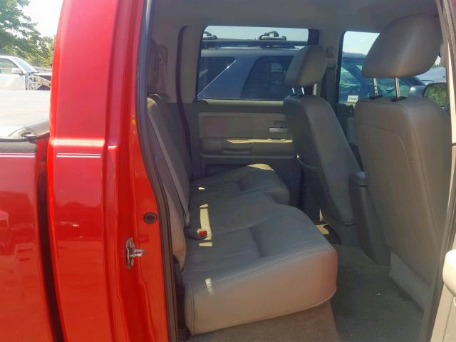 1D3HW58P17S182443 - 2007 DODGE DAKOTA QUA RED photo 6