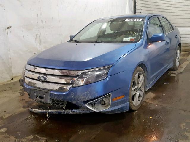 3FAHP0DC4AR415347 - 2010 FORD FUSION SPO BLUE photo 2