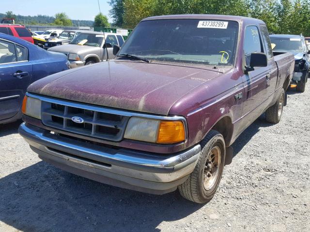 1FTCR14U5RPB55489 - 1994 FORD RANGER SUP PURPLE photo 2