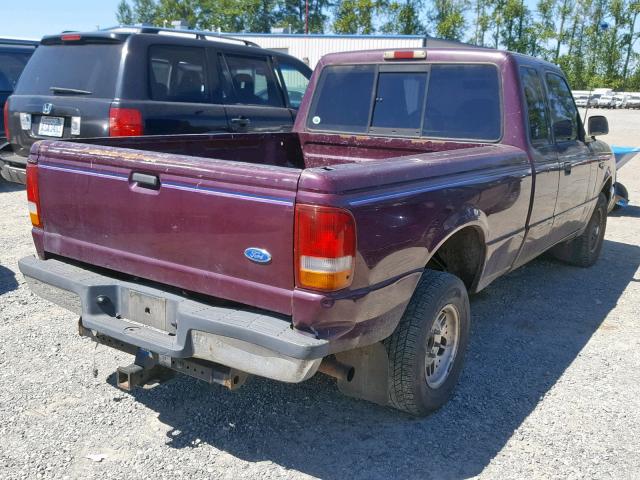 1FTCR14U5RPB55489 - 1994 FORD RANGER SUP PURPLE photo 4