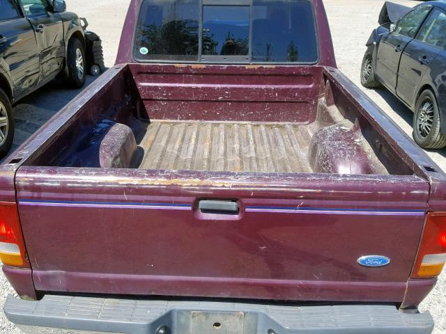 1FTCR14U5RPB55489 - 1994 FORD RANGER SUP PURPLE photo 9