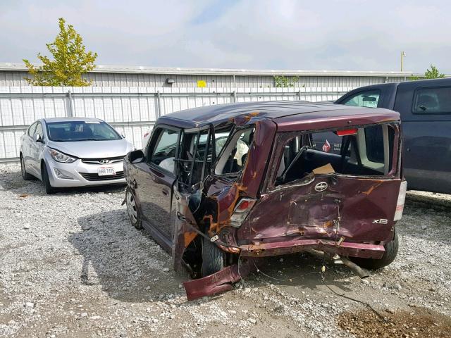 JTLKT324254007408 - 2005 TOYOTA SCION XB 勃艮第红 照片 3