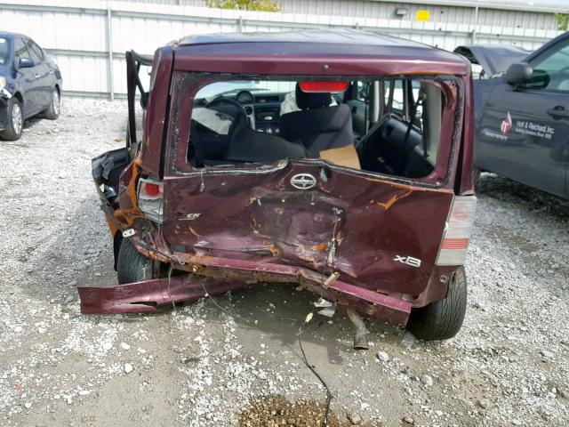 JTLKT324254007408 - 2005 TOYOTA SCION XB 勃艮第红 照片 9