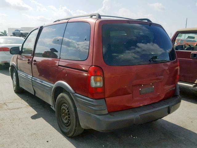 1GMDU03E23D286181 - 2003 PONTIAC MONTANA BURGUNDY photo 3