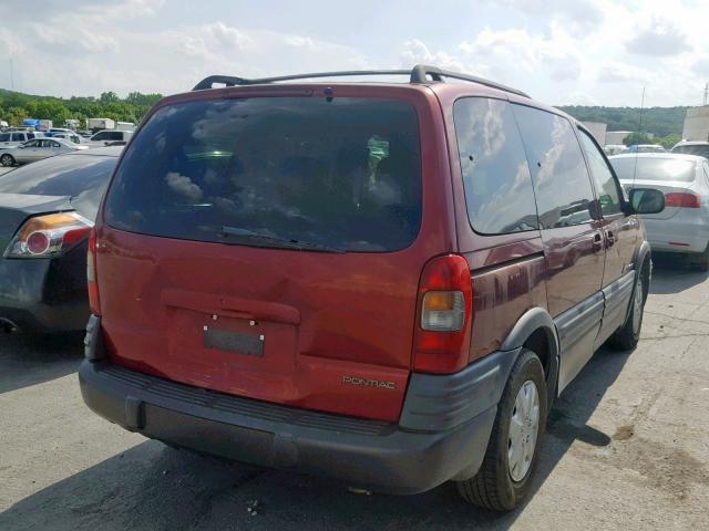 1GMDU03E23D286181 - 2003 PONTIAC MONTANA BURGUNDY photo 4