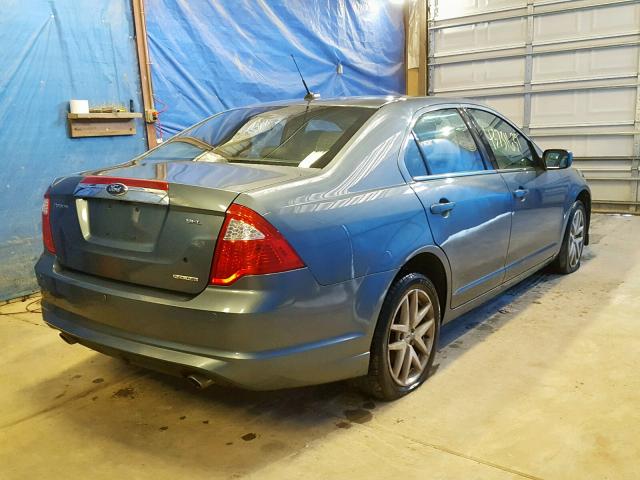 3FAHP0JG8BR297005 - 2011 FORD FUSION SEL TEAL photo 4