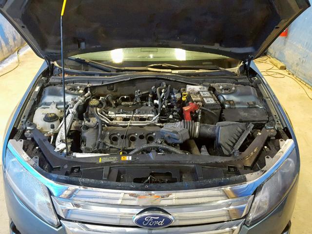 3FAHP0JG8BR297005 - 2011 FORD FUSION SEL TEAL photo 7