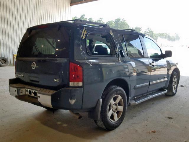 5N1AA08A27N709147 - 2007 NISSAN ARMADA SE GREEN photo 4