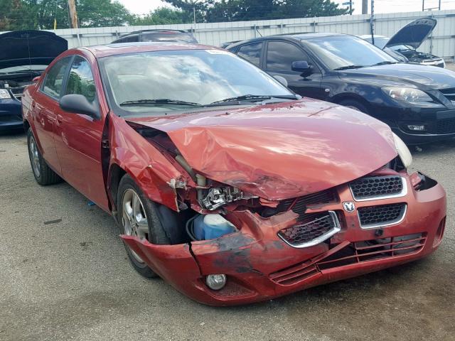 1B3EL46R65N668598 - 2005 DODGE STRATUS SX RED photo 1