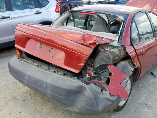 1G8ZH5289TZ326406 - 1996 SATURN SL1 RED photo 9