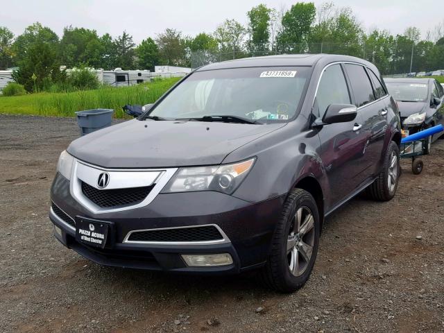 2HNYD2H22AH526176 - 2010 ACURA MDX CHARCOAL photo 2