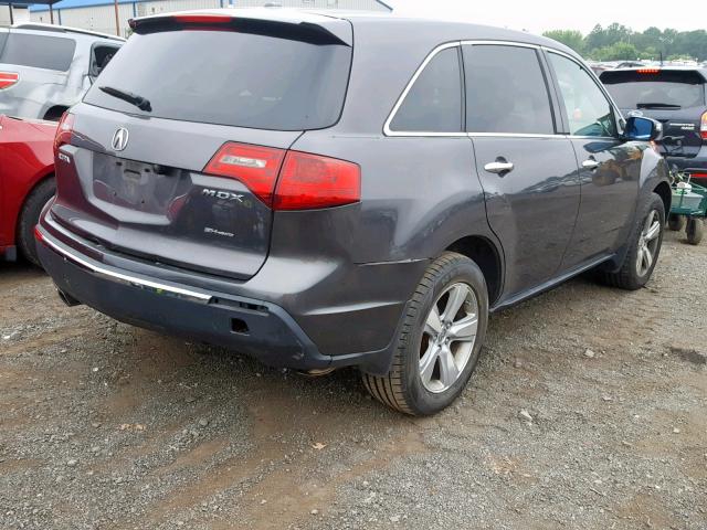 2HNYD2H22AH526176 - 2010 ACURA MDX CHARCOAL photo 4