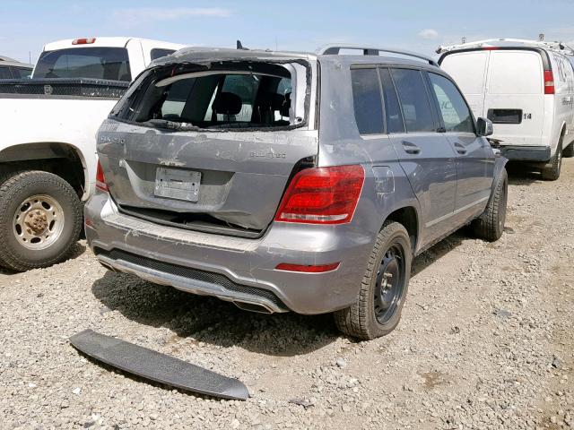 WDCGG0EB3EG332155 - 2014 MERCEDES-BENZ GLK 250 BL SILVER photo 4