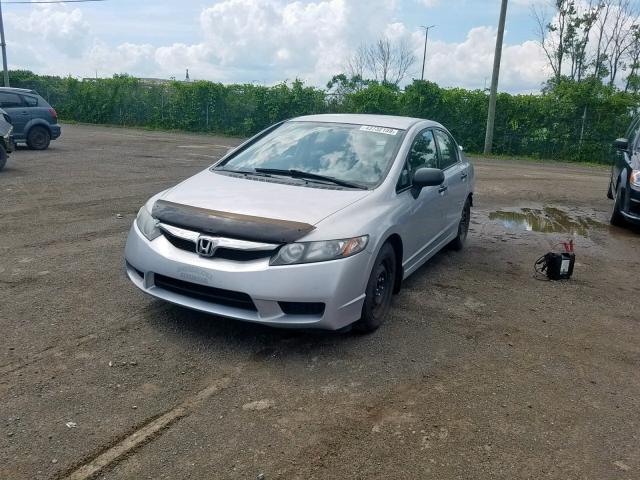 2HGFA15229H009641 - 2009 HONDA CIVIC DX SILVER photo 2