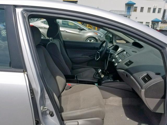 2HGFA15229H009641 - 2009 HONDA CIVIC DX SILVER photo 5