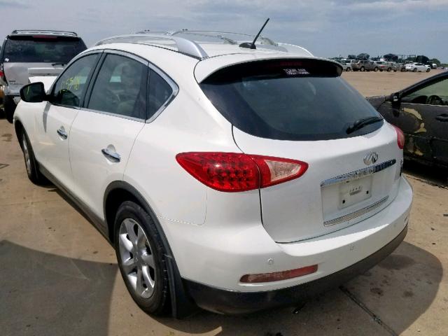 JNKAJ09E88M305636 - 2008 INFINITI EX35 BASE WHITE photo 3