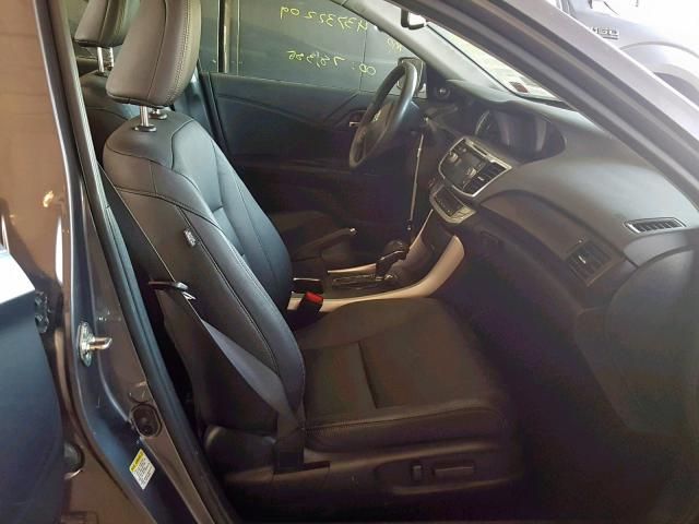 1HGCR2F89FA073450 - 2015 HONDA ACCORD EXL GRAY photo 5