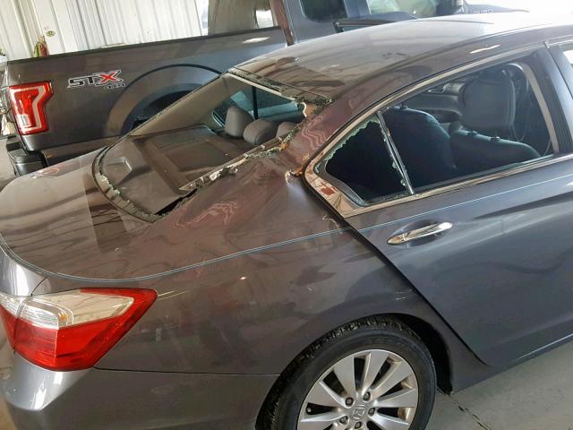 1HGCR2F89FA073450 - 2015 HONDA ACCORD EXL GRAY photo 9