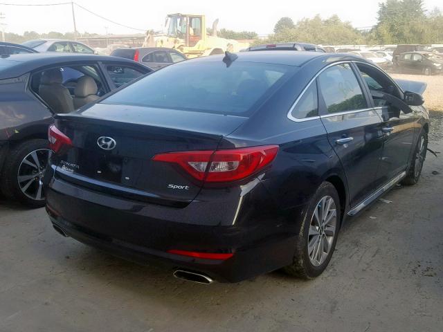 5NPE34AF1HH563371 - 2017 HYUNDAI SONATA SPO BLACK photo 4