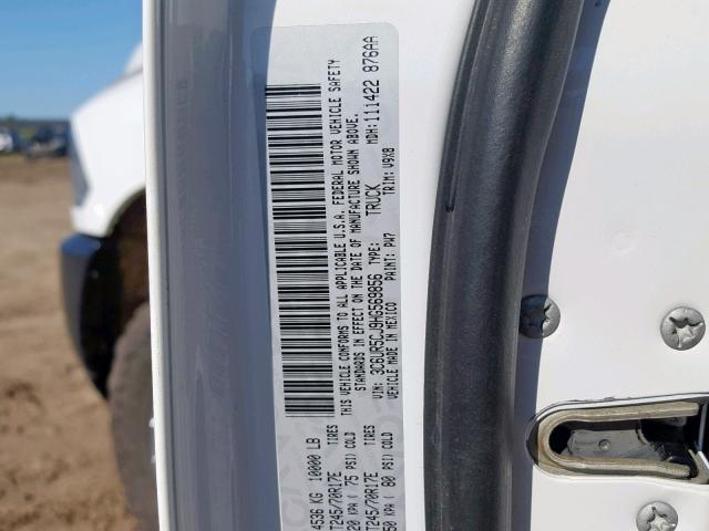 3C6UR5CJ9HG569856 - 2017 RAM 2500 ST WHITE photo 10