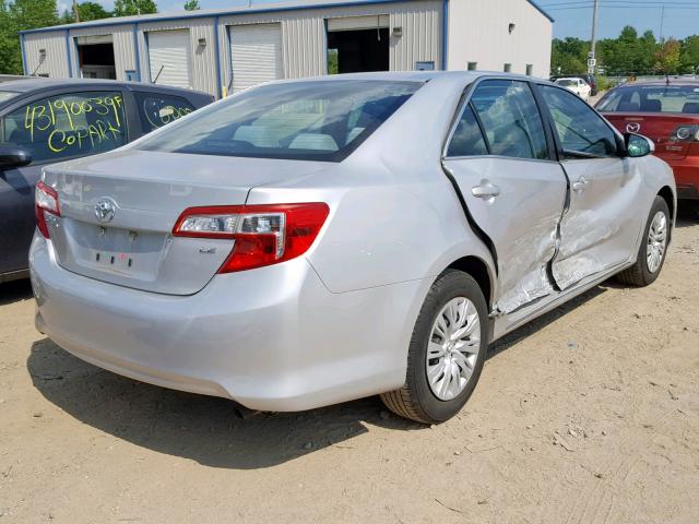 4T4BF1FK3CR159440 - 2012 TOYOTA CAMRY BASE SILVER photo 4