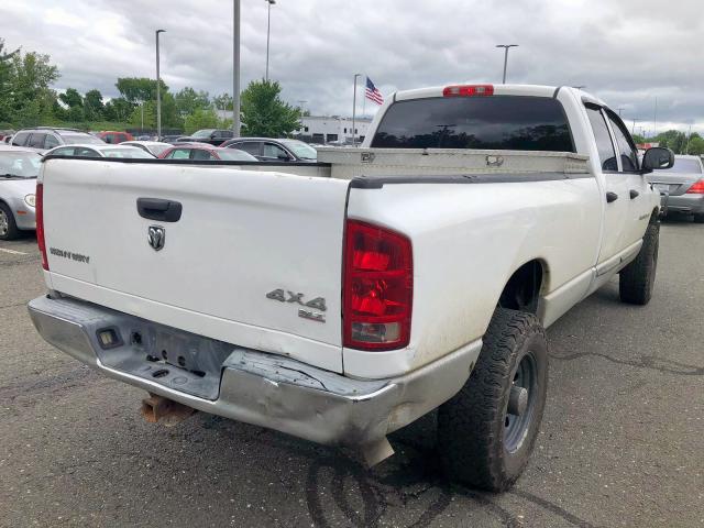 3D7KS28C15G804815 - 2005 DODGE RAM 2500 S WHITE photo 4