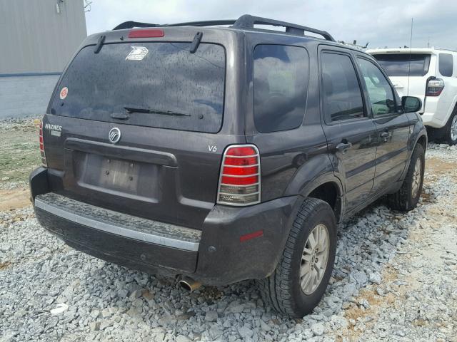 4M2YU561X6KJ04295 - 2006 MERCURY MARINER GRAY photo 4