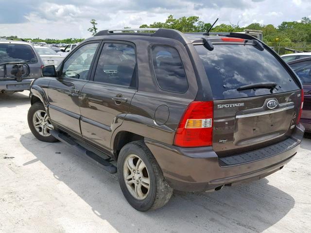 KNDJF723777366185 - 2007 KIA SPORTAGE E BROWN photo 3