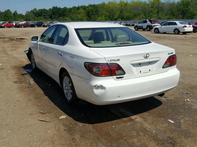 JTHBA30G545014150 - 2004 LEXUS ES 330 WHITE photo 3