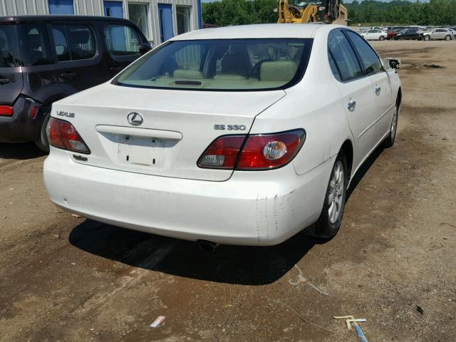 JTHBA30G545014150 - 2004 LEXUS ES 330 WHITE photo 4