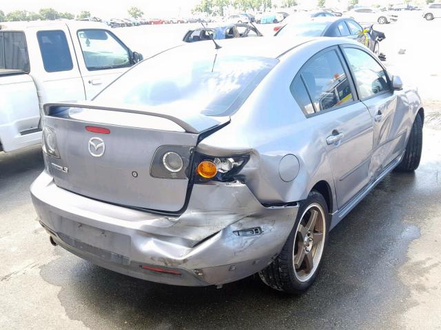 JM1BK123241177083 - 2004 MAZDA 3 S GRAY photo 4