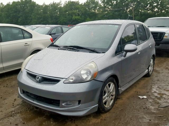 JHMGD38687S037095 - 2007 HONDA FIT S GRAY photo 2