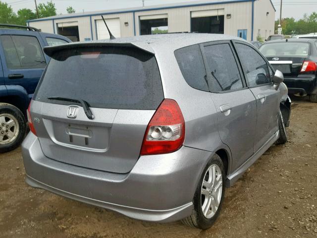 JHMGD38687S037095 - 2007 HONDA FIT S 灰色 照片 4