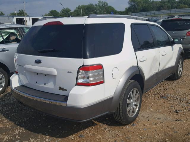 1FMDK02W38GA13319 - 2008 FORD TAURUS X S WHITE photo 4