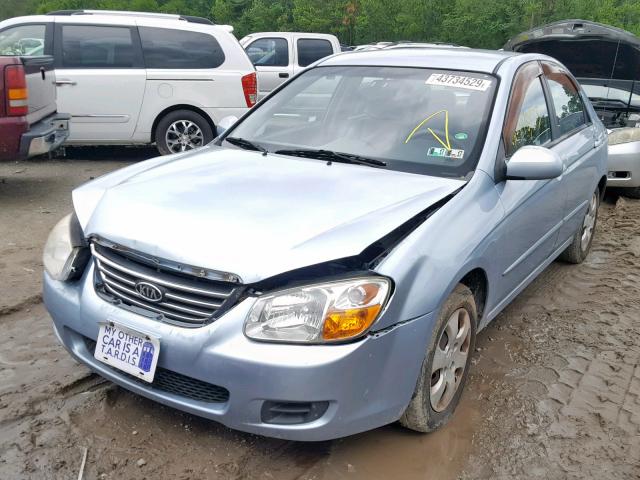 KNAFE122785513323 - 2008 KIA SPECTRA EX BLUE photo 2