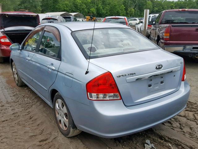 KNAFE122785513323 - 2008 KIA SPECTRA EX BLUE photo 3