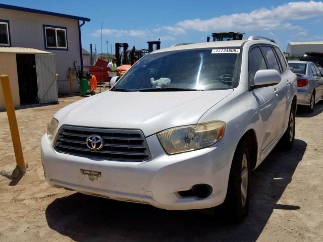 JTEDS41A782022180 - 2008 TOYOTA HIGHLANDER WHITE photo 2