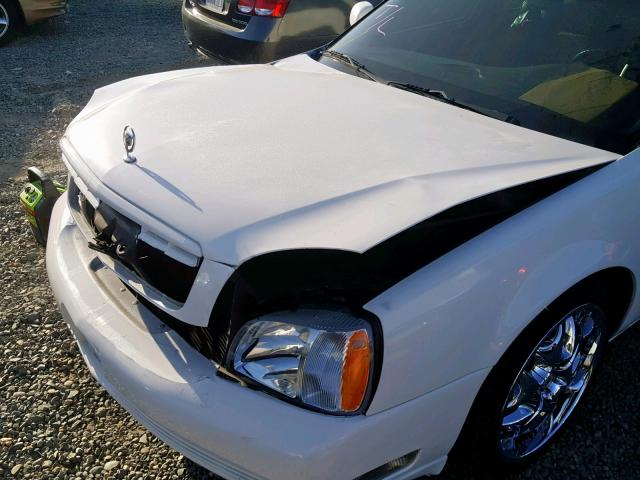 1G6KD54Y34U107443 - 2004 CADILLAC DEVILLE WHITE photo 9