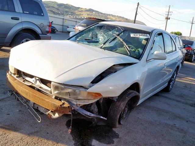 4A3AA46G21E160654 - 2001 MITSUBISHI GALANT ES WHITE photo 2