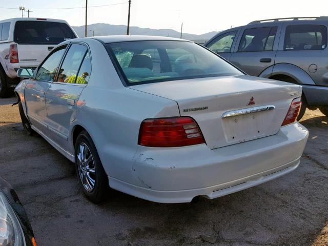 4A3AA46G21E160654 - 2001 MITSUBISHI GALANT ES WHITE photo 3