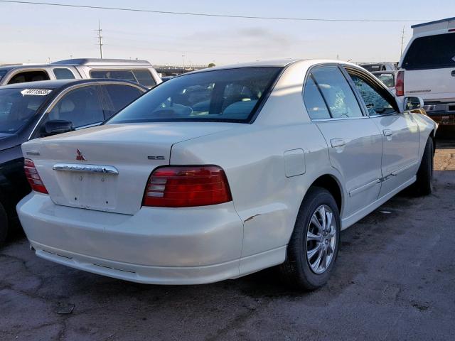 4A3AA46G21E160654 - 2001 MITSUBISHI GALANT ES WHITE photo 4