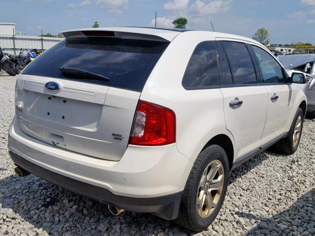 2FMDK4JC6BBB25092 - 2011 FORD EDGE SEL WHITE photo 4