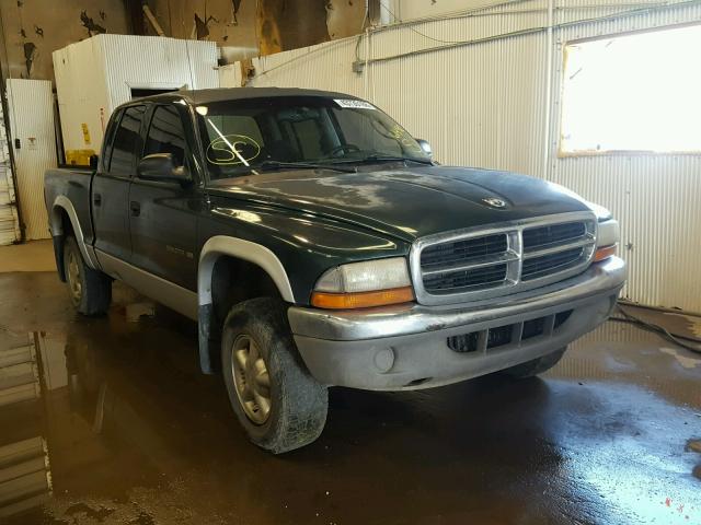 1B7GG2AZ01S161490 - 2001 DODGE DAKOTA QUA GREEN photo 1