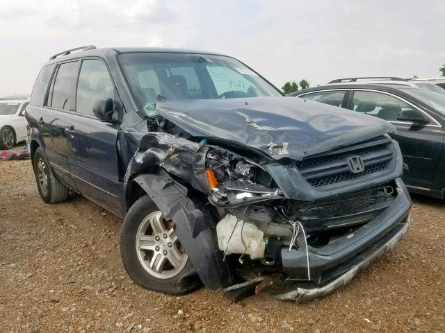 2HKYF18404H513353 - 2004 HONDA PILOT EX GRAY photo 1