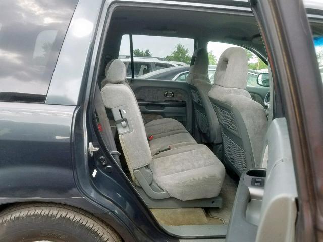 2HKYF18404H513353 - 2004 HONDA PILOT EX GRAY photo 6