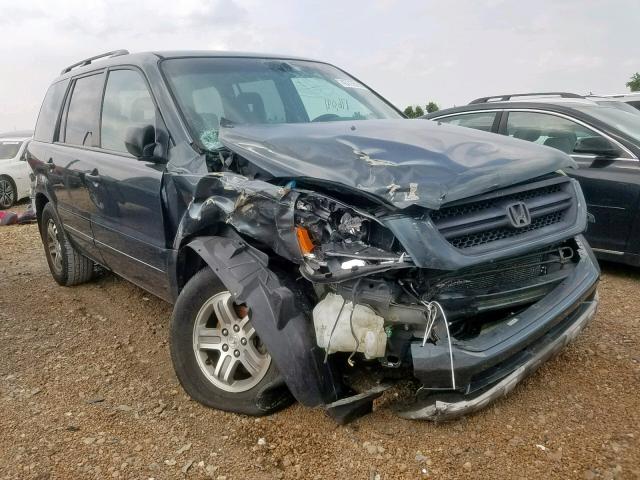 2HKYF18404H513353 - 2004 HONDA PILOT EX GRAY photo 9