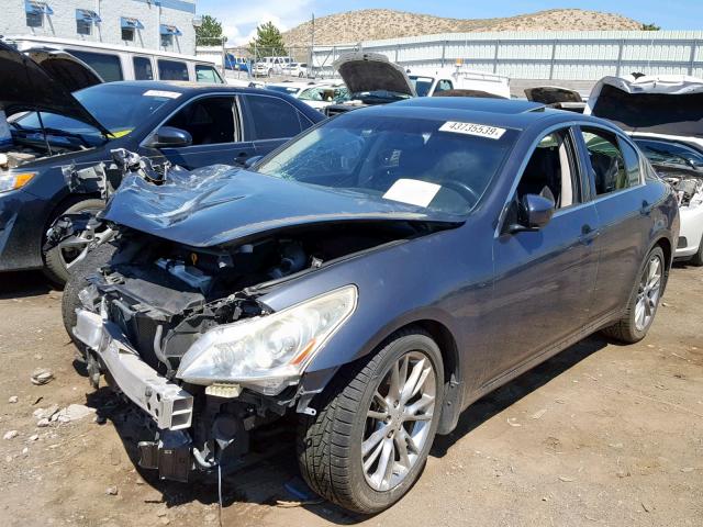 JN1CV6APXCM621548 - 2012 INFINITI G37 BASE BLUE photo 2