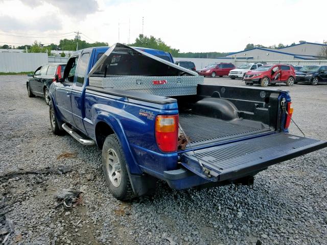 4F4YR46U68PM00732 - 2008 MAZDA B3000 CAB BLUE photo 3